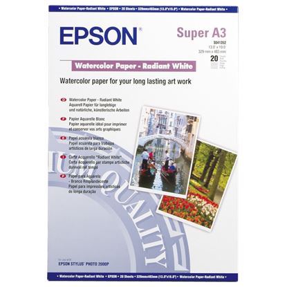 Epson S041352-A3+ 'Watercolor paper'(A3+, 20 listů, 188 g/m2)